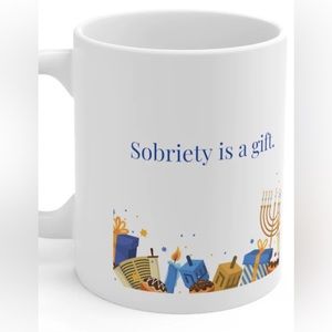 SoberSeekingSober.com Sobriety Hannukah Apparel and Gifts - candles, shirts,mugs